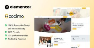 Zocimo - Social Media Marketing Agency是一个主题的WordPress模板。官方正版 + 可商用。可快速创建B2B网站、B2C商城、展示型网站、询盘型网站、营销型网站；适用于中文网站、英文网站、多语言网站。国内企业、外贸公司均可选择。