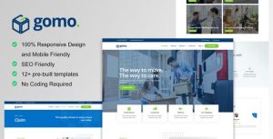 Gomo - Moving Company是一个主题的WordPress模板。官方正版 + 可商用。可快速创建B2B网站、B2C商城、展示型网站、询盘型网站、营销型网站；适用于中文网站、英文网站、多语言网站。国内企业、外贸公司均可选择。