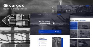 Cargox - Logistic & Transportation是一个主题的WordPress模板。官方正版 + 可商用。可快速创建B2B网站、B2C商城、展示型网站、询盘型网站、营销型网站；适用于中文网站、英文网站、多语言网站。国内企业、外贸公司均可选择。