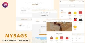 Mybags - Modern Commerce是一个主题的WordPress模板。官方正版 + 可商用。可快速创建B2B网站、B2C商城、展示型网站、询盘型网站、营销型网站；适用于中文网站、英文网站、多语言网站。国内企业、外贸公司均可选择。
