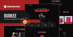 Ouakee - Creative Company & Professional Portfolio是一个主题的WordPress模板。官方正版 + 可商用。可快速创建B2B网站、B2C商城、展示型网站、询盘型网站、营销型网站；适用于中文网站、英文网站、多语言网站。国内企业、外贸公司均可选择。