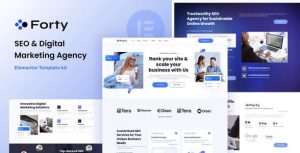 Forty - SEO & Digital Marketing Agency是一个主题的WordPress模板。官方正版 + 可商用。可快速创建B2B网站、B2C商城、展示型网站、询盘型网站、营销型网站；适用于中文网站、英文网站、多语言网站。国内企业、外贸公司均可选择。