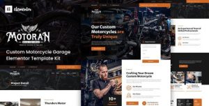 Motoran - Custom Motorcycle Garage Service是一个主题的WordPress模板。官方正版 + 可商用。可快速创建B2B网站、B2C商城、展示型网站、询盘型网站、营销型网站；适用于中文网站、英文网站、多语言网站。国内企业、外贸公司均可选择。
