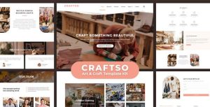 Craftso - Crafting是一个主题的WordPress模板。官方正版 + 可商用。可快速创建B2B网站、B2C商城、展示型网站、询盘型网站、营销型网站；适用于中文网站、英文网站、多语言网站。国内企业、外贸公司均可选择。