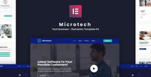 Microtech - Tech Business是一个主题的WordPress模板。官方正版 + 可商用。可快速创建B2B网站、B2C商城、展示型网站、询盘型网站、营销型网站；适用于中文网站、英文网站、多语言网站。国内企业、外贸公司均可选择。