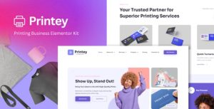 Printey - Printing Business是一个主题的WordPress模板。官方正版 + 可商用。可快速创建B2B网站、B2C商城、展示型网站、询盘型网站、营销型网站；适用于中文网站、英文网站、多语言网站。国内企业、外贸公司均可选择。