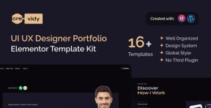 Crevidy - UI UX Designer Portfolio是一个主题的WordPress模板。官方正版 + 可商用。可快速创建B2B网站、B2C商城、展示型网站、询盘型网站、营销型网站；适用于中文网站、英文网站、多语言网站。国内企业、外贸公司均可选择。