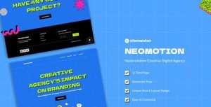 Neomotion - Neobrutalism Creative Agency Website是一个主题的WordPress模板。官方正版 + 可商用。可快速创建B2B网站、B2C商城、展示型网站、询盘型网站、营销型网站；适用于中文网站、英文网站、多语言网站。国内企业、外贸公司均可选择。