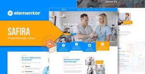 Safira - Physiotherapy是一个主题的WordPress模板。官方正版 + 可商用。可快速创建B2B网站、B2C商城、展示型网站、询盘型网站、营销型网站；适用于中文网站、英文网站、多语言网站。国内企业、外贸公司均可选择。