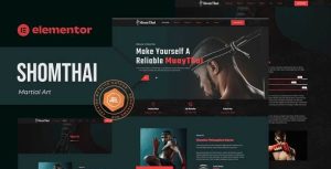 Shomthai - Martial Art是一个主题的WordPress模板。官方正版 + 可商用。可快速创建B2B网站、B2C商城、展示型网站、询盘型网站、营销型网站；适用于中文网站、英文网站、多语言网站。国内企业、外贸公司均可选择。