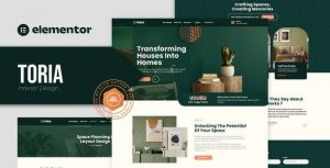 Toria - Interior Design是一个主题的WordPress模板。官方正版 + 可商用。可快速创建B2B网站、B2C商城、展示型网站、询盘型网站、营销型网站；适用于中文网站、英文网站、多语言网站。国内企业、外贸公司均可选择。