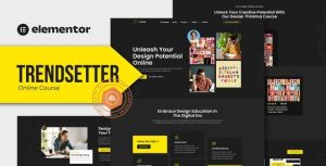 Trendsetter - Online Design Courses是一个主题的WordPress模板。官方正版 + 可商用。可快速创建B2B网站、B2C商城、展示型网站、询盘型网站、营销型网站；适用于中文网站、英文网站、多语言网站。国内企业、外贸公司均可选择。