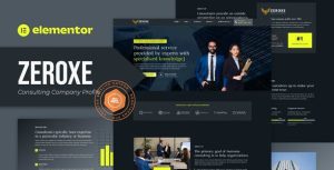 Zeroxe - Consulting Company Profile是一个主题的WordPress模板。官方正版 + 可商用。可快速创建B2B网站、B2C商城、展示型网站、询盘型网站、营销型网站；适用于中文网站、英文网站、多语言网站。国内企业、外贸公司均可选择。