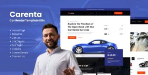Carenta - Car Rental Businesss是一个主题的WordPress模板。官方正版 + 可商用。可快速创建B2B网站、B2C商城、展示型网站、询盘型网站、营销型网站；适用于中文网站、英文网站、多语言网站。国内企业、外贸公司均可选择。
