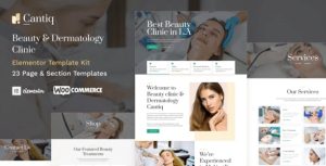 Cantiq - Beauty Clinic & Dermatologist是一个主题的WordPress模板。官方正版 + 可商用。可快速创建B2B网站、B2C商城、展示型网站、询盘型网站、营销型网站；适用于中文网站、英文网站、多语言网站。国内企业、外贸公司均可选择。