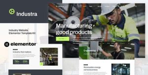 Industra - Industry & Manufacturing是一个主题的WordPress模板。官方正版 + 可商用。可快速创建B2B网站、B2C商城、展示型网站、询盘型网站、营销型网站；适用于中文网站、英文网站、多语言网站。国内企业、外贸公司均可选择。