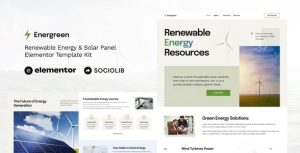 Energreen - Renewable Energy & Solar Panel是一个主题的WordPress模板。官方正版 + 可商用。可快速创建B2B网站、B2C商城、展示型网站、询盘型网站、营销型网站；适用于中文网站、英文网站、多语言网站。国内企业、外贸公司均可选择。