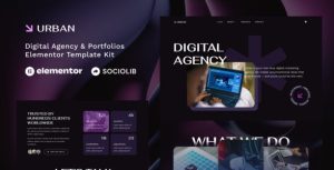 Urban - Dark Digital Agency & Portfolios是一个主题的WordPress模板。官方正版 + 可商用。可快速创建B2B网站、B2C商城、展示型网站、询盘型网站、营销型网站；适用于中文网站、英文网站、多语言网站。国内企业、外贸公司均可选择。