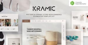 Kramic – Pottery & Ceramic Store WooCommerce是一个主题的WordPress模板。官方正版 + 可商用。可快速创建B2B网站、B2C商城、展示型网站、询盘型网站、营销型网站；适用于中文网站、英文网站、多语言网站。国内企业、外贸公司均可选择。