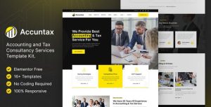 Accuntax – Accounting & Tax Consultancy Services是一个主题的WordPress模板。官方正版 + 可商用。可快速创建B2B网站、B2C商城、展示型网站、询盘型网站、营销型网站；适用于中文网站、英文网站、多语言网站。国内企业、外贸公司均可选择。
