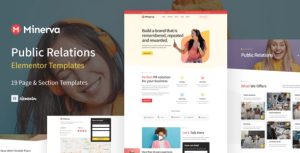 Minerva - Public Relation & Creative Agency是一个主题的WordPress模板。官方正版 + 可商用。可快速创建B2B网站、B2C商城、展示型网站、询盘型网站、营销型网站；适用于中文网站、英文网站、多语言网站。国内企业、外贸公司均可选择。