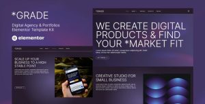 Grade - Creative Agency & Portfolios是一个主题的WordPress模板。官方正版 + 可商用。可快速创建B2B网站、B2C商城、展示型网站、询盘型网站、营销型网站；适用于中文网站、英文网站、多语言网站。国内企业、外贸公司均可选择。