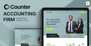 Counter - Accounting Firm是一个主题的WordPress模板。官方正版 + 可商用。可快速创建B2B网站、B2C商城、展示型网站、询盘型网站、营销型网站；适用于中文网站、英文网站、多语言网站。国内企业、外贸公司均可选择。