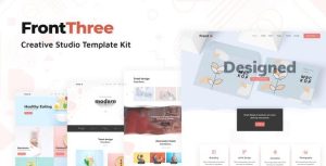 FrontThree - Creative Studio是一个主题的WordPress模板。官方正版 + 可商用。可快速创建B2B网站、B2C商城、展示型网站、询盘型网站、营销型网站；适用于中文网站、英文网站、多语言网站。国内企业、外贸公司均可选择。