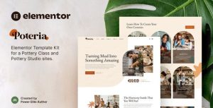 Poteria – Pottery Class & Studio是一个主题的WordPress模板。官方正版 + 可商用。可快速创建B2B网站、B2C商城、展示型网站、询盘型网站、营销型网站；适用于中文网站、英文网站、多语言网站。国内企业、外贸公司均可选择。