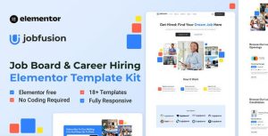 Jobfusion - Job & Career Hiring是一个主题的WordPress模板。官方正版 + 可商用。可快速创建B2B网站、B2C商城、展示型网站、询盘型网站、营销型网站；适用于中文网站、英文网站、多语言网站。国内企业、外贸公司均可选择。