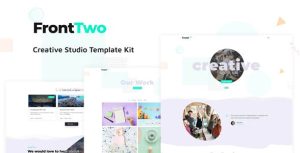 FrontTwo - Creative Studio是一个主题的WordPress模板。官方正版 + 可商用。可快速创建B2B网站、B2C商城、展示型网站、询盘型网站、营销型网站；适用于中文网站、英文网站、多语言网站。国内企业、外贸公司均可选择。