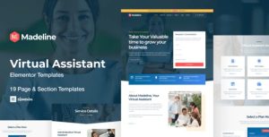 Madeline - Virtual Assistant Website是一个主题的WordPress模板。官方正版 + 可商用。可快速创建B2B网站、B2C商城、展示型网站、询盘型网站、营销型网站；适用于中文网站、英文网站、多语言网站。国内企业、外贸公司均可选择。