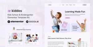 Kiddos - School & Kindergarten是一个主题的WordPress模板。官方正版 + 可商用。可快速创建B2B网站、B2C商城、展示型网站、询盘型网站、营销型网站；适用于中文网站、英文网站、多语言网站。国内企业、外贸公司均可选择。