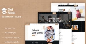 Chefmaster - Restaurant & Cafe是一个主题的WordPress模板。官方正版 + 可商用。可快速创建B2B网站、B2C商城、展示型网站、询盘型网站、营销型网站；适用于中文网站、英文网站、多语言网站。国内企业、外贸公司均可选择。