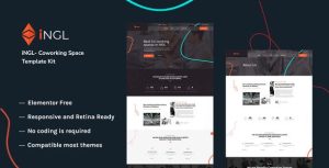 Ingl - Coworking Space是一个主题的WordPress模板。官方正版 + 可商用。可快速创建B2B网站、B2C商城、展示型网站、询盘型网站、营销型网站；适用于中文网站、英文网站、多语言网站。国内企业、外贸公司均可选择。