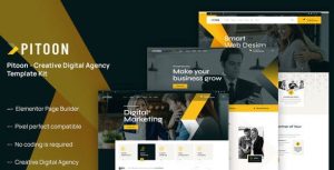 Pitoon - Creative Digital Agency是一个主题的WordPress模板。官方正版 + 可商用。可快速创建B2B网站、B2C商城、展示型网站、询盘型网站、营销型网站；适用于中文网站、英文网站、多语言网站。国内企业、外贸公司均可选择。