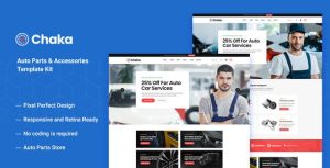 Chakta - Auto Parts Store & Accessories是一个主题的WordPress模板。官方正版 + 可商用。可快速创建B2B网站、B2C商城、展示型网站、询盘型网站、营销型网站；适用于中文网站、英文网站、多语言网站。国内企业、外贸公司均可选择。