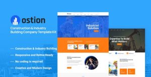 Ostion - Construction & Industry Building Company是一个主题的WordPress模板。官方正版 + 可商用。可快速创建B2B网站、B2C商城、展示型网站、询盘型网站、营销型网站；适用于中文网站、英文网站、多语言网站。国内企业、外贸公司均可选择。