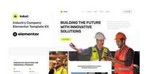 Indust - Industry & Factory是一个主题的WordPress模板。官方正版 + 可商用。可快速创建B2B网站、B2C商城、展示型网站、询盘型网站、营销型网站；适用于中文网站、英文网站、多语言网站。国内企业、外贸公司均可选择。