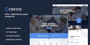 Osfins - Digital Startup Agency是一个主题的WordPress模板。官方正版 + 可商用。可快速创建B2B网站、B2C商城、展示型网站、询盘型网站、营销型网站；适用于中文网站、英文网站、多语言网站。国内企业、外贸公司均可选择。