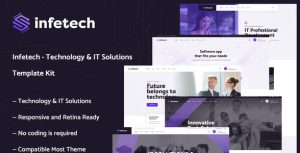 Infetech - Technology & IT Solutions是一个主题的WordPress模板。官方正版 + 可商用。可快速创建B2B网站、B2C商城、展示型网站、询盘型网站、营销型网站；适用于中文网站、英文网站、多语言网站。国内企业、外贸公司均可选择。