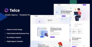 Telce - Creative Agency是一个主题的WordPress模板。官方正版 + 可商用。可快速创建B2B网站、B2C商城、展示型网站、询盘型网站、营销型网站；适用于中文网站、英文网站、多语言网站。国内企业、外贸公司均可选择。