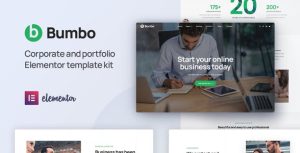 Bumbo - Business & Startup Portfolio是一个主题的WordPress模板。官方正版 + 可商用。可快速创建B2B网站、B2C商城、展示型网站、询盘型网站、营销型网站；适用于中文网站、英文网站、多语言网站。国内企业、外贸公司均可选择。