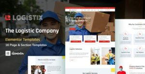 Logistix - Transportation Courier & Logistic Company是一个主题的WordPress模板。官方正版 + 可商用。可快速创建B2B网站、B2C商城、展示型网站、询盘型网站、营销型网站；适用于中文网站、英文网站、多语言网站。国内企业、外贸公司均可选择。