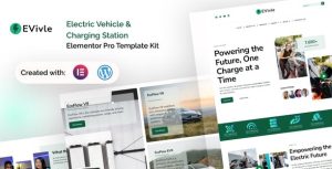 EVivel - Electric Vehicle & Charging Station是一个主题的WordPress模板。官方正版 + 可商用。可快速创建B2B网站、B2C商城、展示型网站、询盘型网站、营销型网站；适用于中文网站、英文网站、多语言网站。国内企业、外贸公司均可选择。