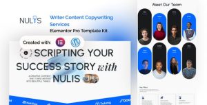Nulis - Writer Content Copywriting Services是一个主题的WordPress模板。官方正版 + 可商用。可快速创建B2B网站、B2C商城、展示型网站、询盘型网站、营销型网站；适用于中文网站、英文网站、多语言网站。国内企业、外贸公司均可选择。