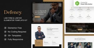 Defency – Law Firm & Lawyer是一个主题的WordPress模板。官方正版 + 可商用。可快速创建B2B网站、B2C商城、展示型网站、询盘型网站、营销型网站；适用于中文网站、英文网站、多语言网站。国内企业、外贸公司均可选择。
