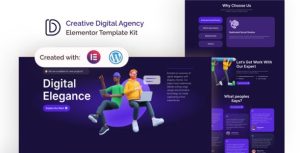Digenzy - Creative Digital Agency是一个主题的WordPress模板。官方正版 + 可商用。可快速创建B2B网站、B2C商城、展示型网站、询盘型网站、营销型网站；适用于中文网站、英文网站、多语言网站。国内企业、外贸公司均可选择。