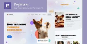 DogWorks - Dog Training是一个主题的WordPress模板。官方正版 + 可商用。可快速创建B2B网站、B2C商城、展示型网站、询盘型网站、营销型网站；适用于中文网站、英文网站、多语言网站。国内企业、外贸公司均可选择。
