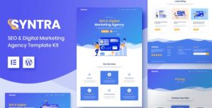 SYNTRA – SEO & Digital Marketing Agency是一个主题的WordPress模板。官方正版 + 可商用。可快速创建B2B网站、B2C商城、展示型网站、询盘型网站、营销型网站；适用于中文网站、英文网站、多语言网站。国内企业、外贸公司均可选择。